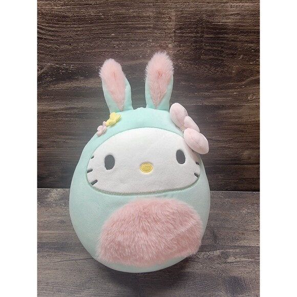 Squishmallows 8" Sanrio Easter Hello Kitty in Bunny Suit Little Plush - Picture 1 of 4